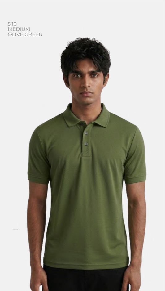 Dri-fit Polo T-shirt – Quality 1 (180 GSM) – model wearing