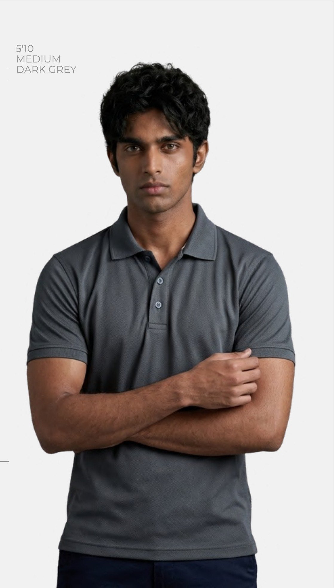 Dri-fit Dot-knit Polo T-shirt – Quality 320 (150 GSM) – model wearing