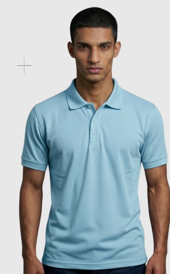 Cotton-feel Spun Poly Polo T-shirt – Quality 540 (190 GSM) – back view