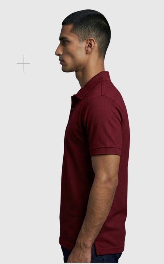 Cotton-feel Spun Poly Polo T-shirt – Quality 850 (240 GSM) – back view