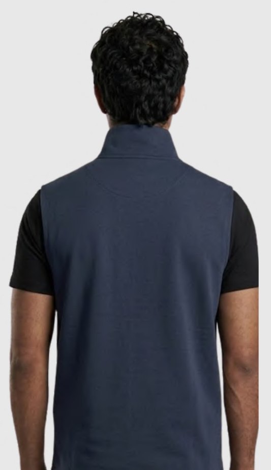 Stretch Poly-Spandex Sleeveless Zipper Jacket – Quality 1000 (280 GSM) – side view