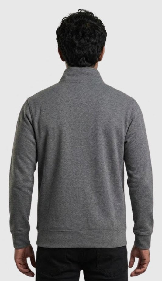 Stretch Poly-Spandex Two-tone Zipper Jacket – Quality 1001 (280 GSM) – side view