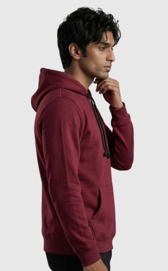 Poly-Cotton Hoodie – Quality 400 (280 GSM) – back view