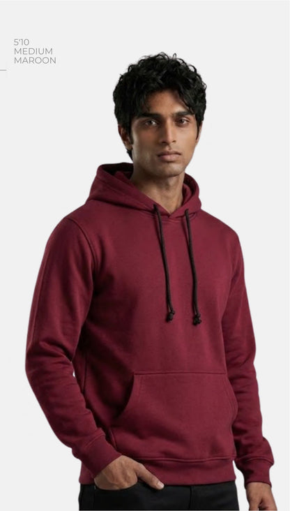 Poly-Cotton Hoodie – Quality 400 (280 GSM) – model wearing