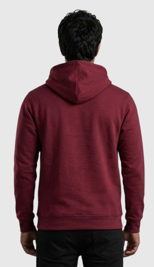 Poly-Cotton Hoodie – Quality 400 (280 GSM) – side view