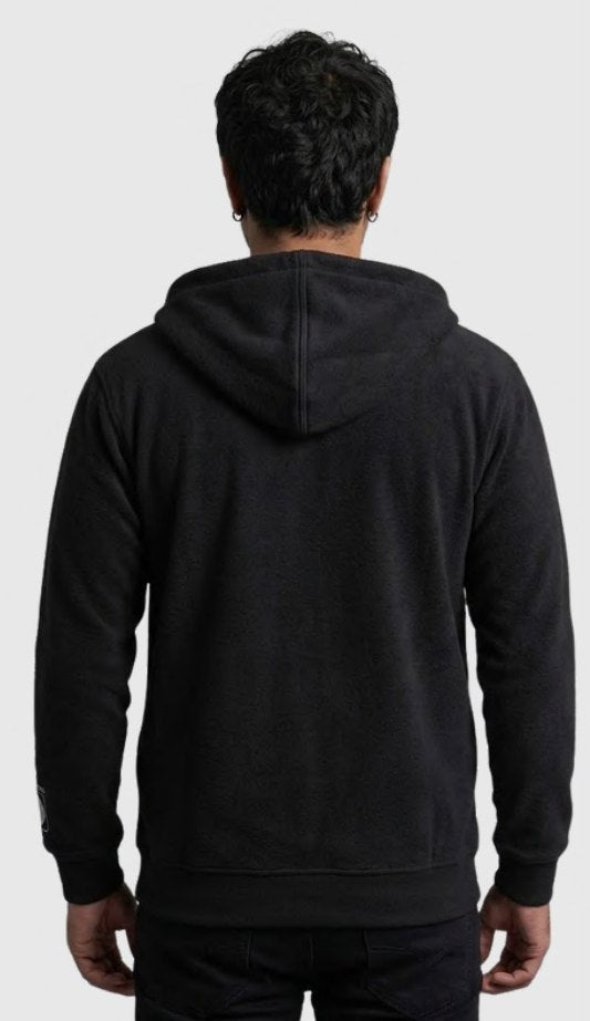 Poly-Cotton Zipper Hoodie – Quality 400 (280 GSM) – side view