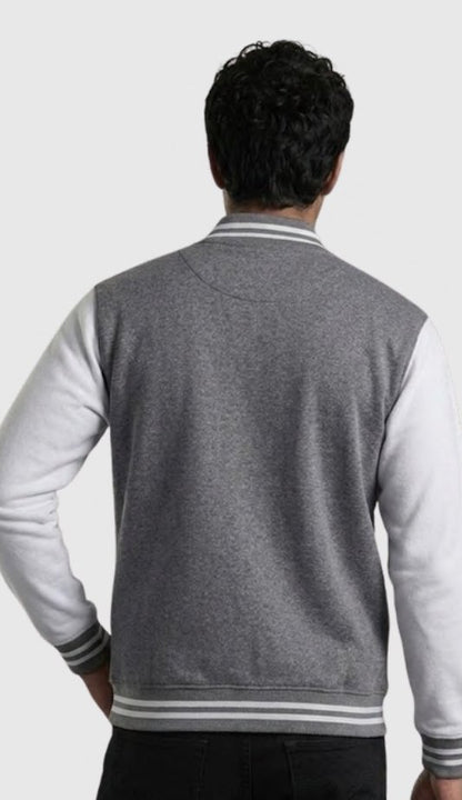 Polyester Varsity Jacket – Quality 680 (300 GSM) – side view