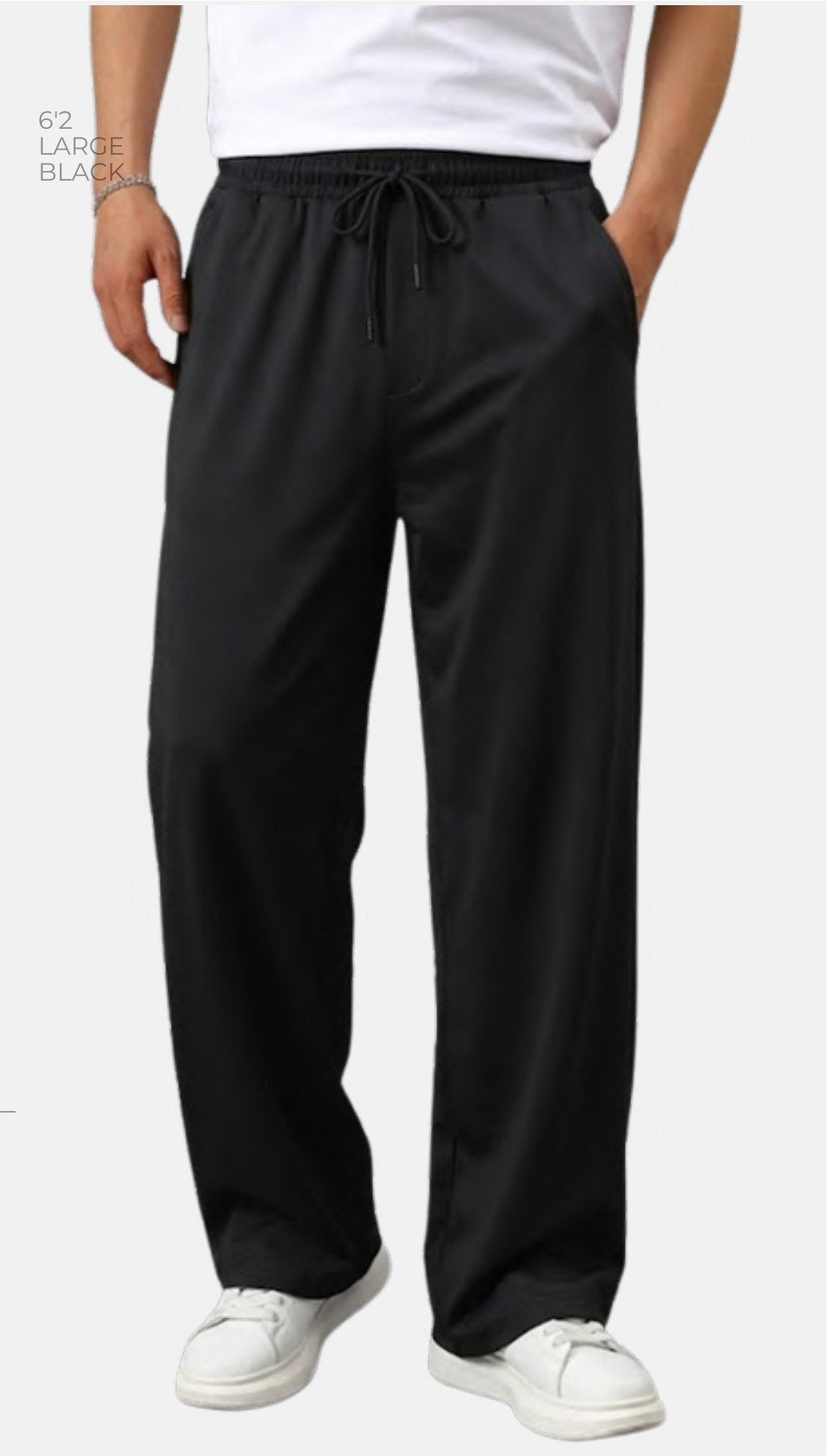 Stretch Track Pants (240 GSM) – model wearing