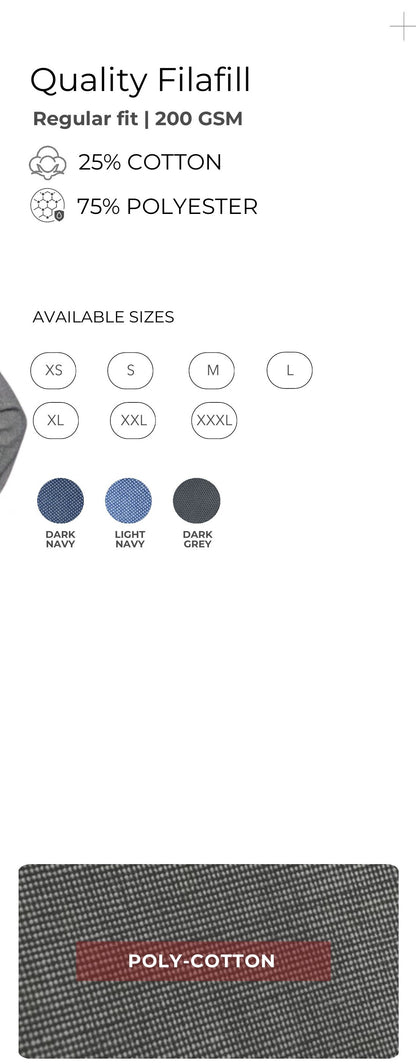 Filafil Formal Shirt (200 GSM) – specifications and colour swatches