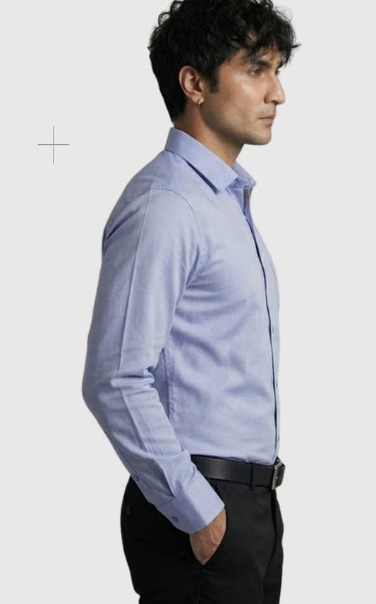 Herringbone Formal Shirt (240 GSM) – back view