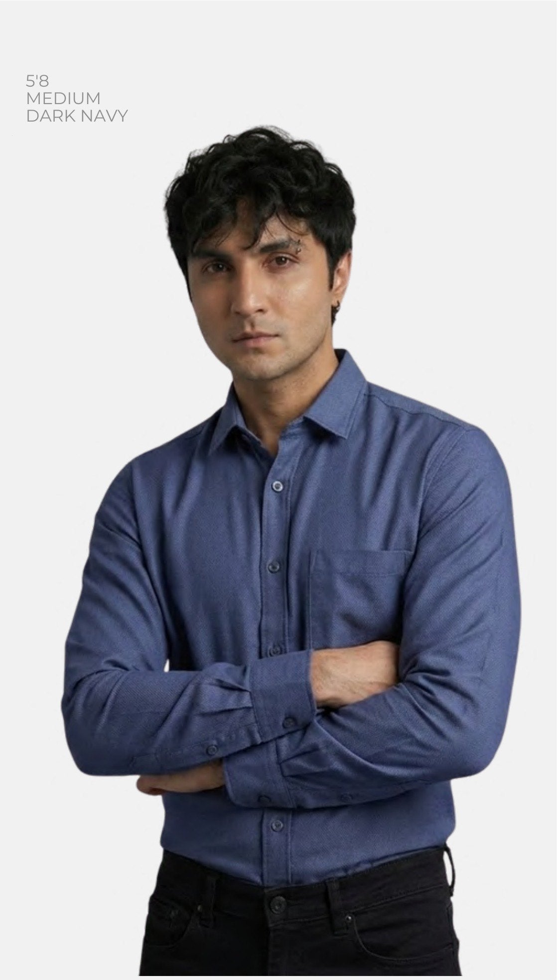 Oxford Formal Shirt (240 GSM) – model wearing