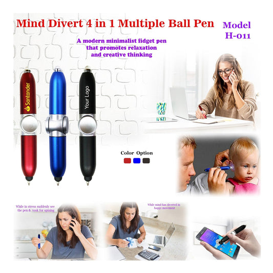 Mind Divert 4 In1 Multiple Ball Pen H-011