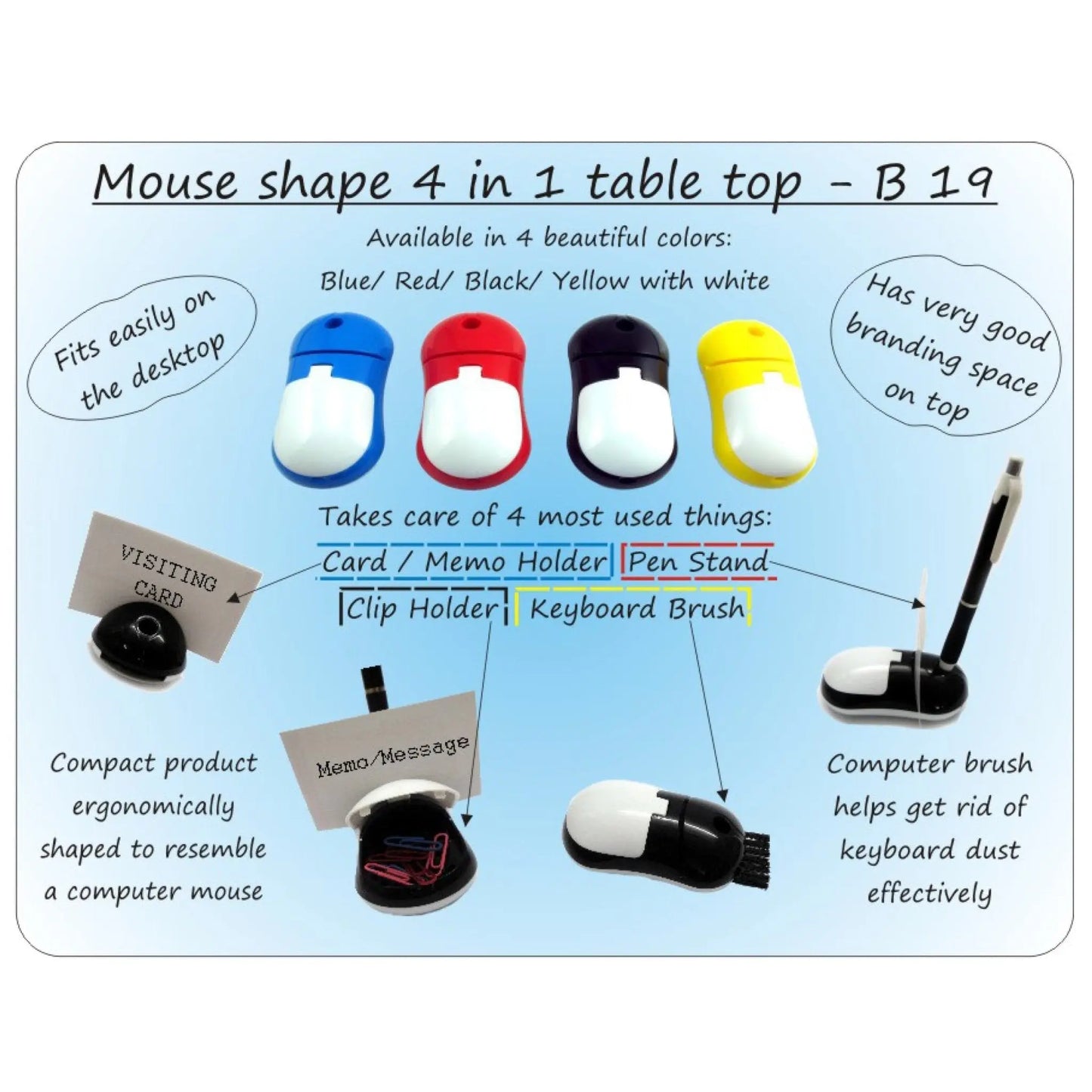 Mouse Shape 4 in 1 Table Top - B 19 MARSH Corporate gifts