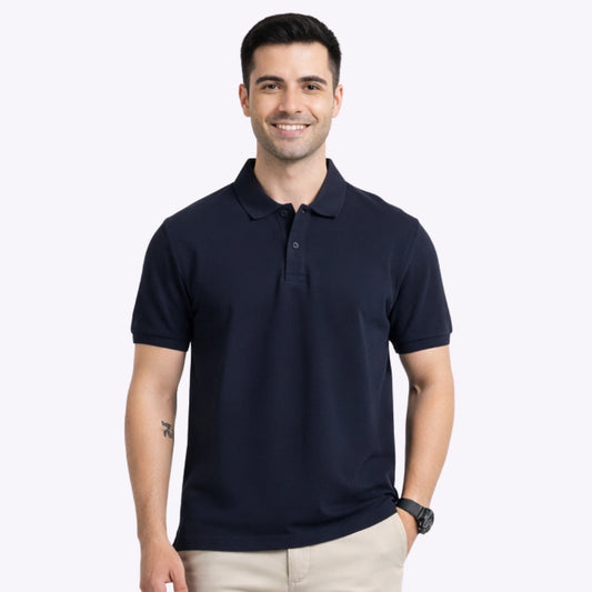 M&S Jacquard Polo T-shirt