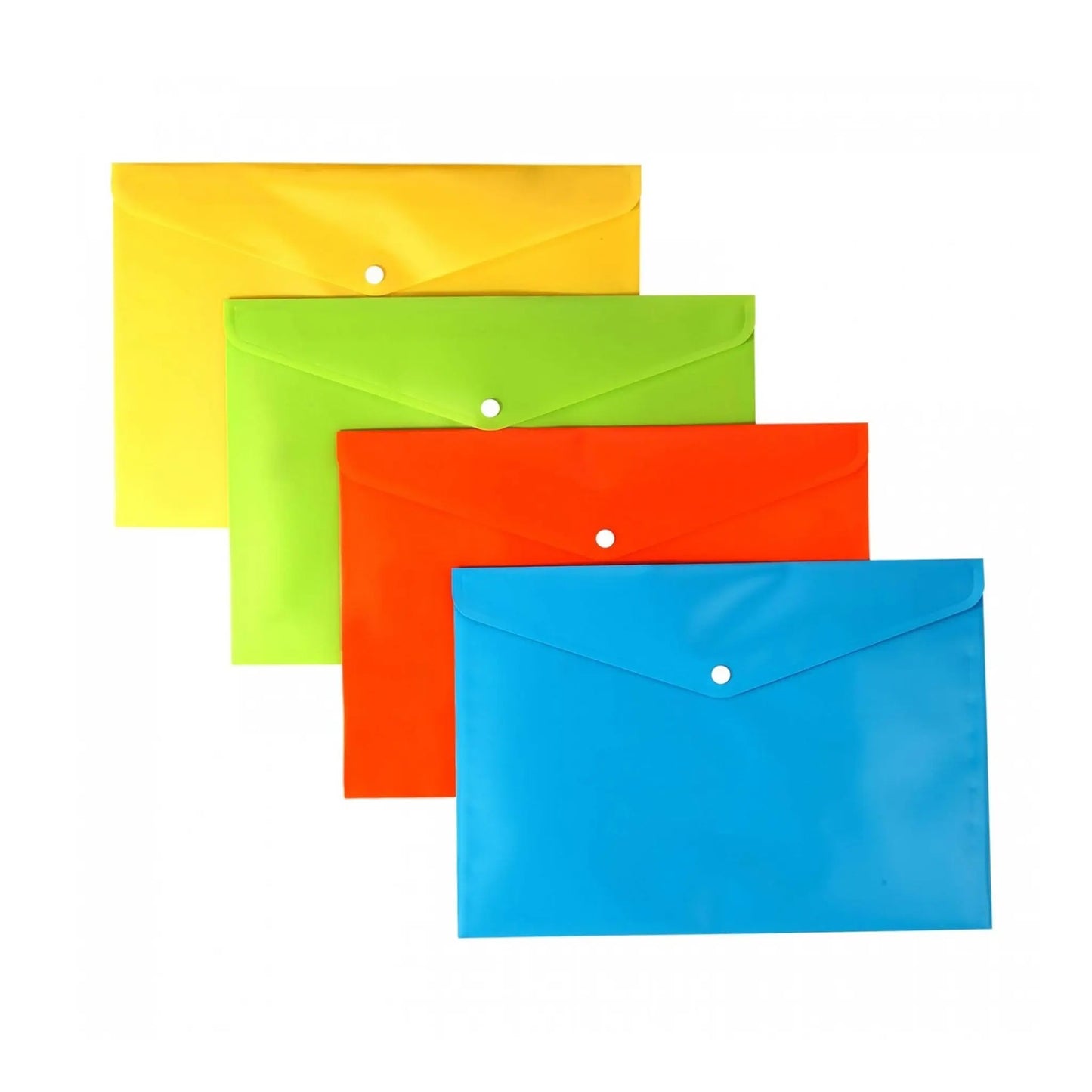 My Clear Bag (Button Closure) - FC (MC012), Pack of 10 MARSH Stationery