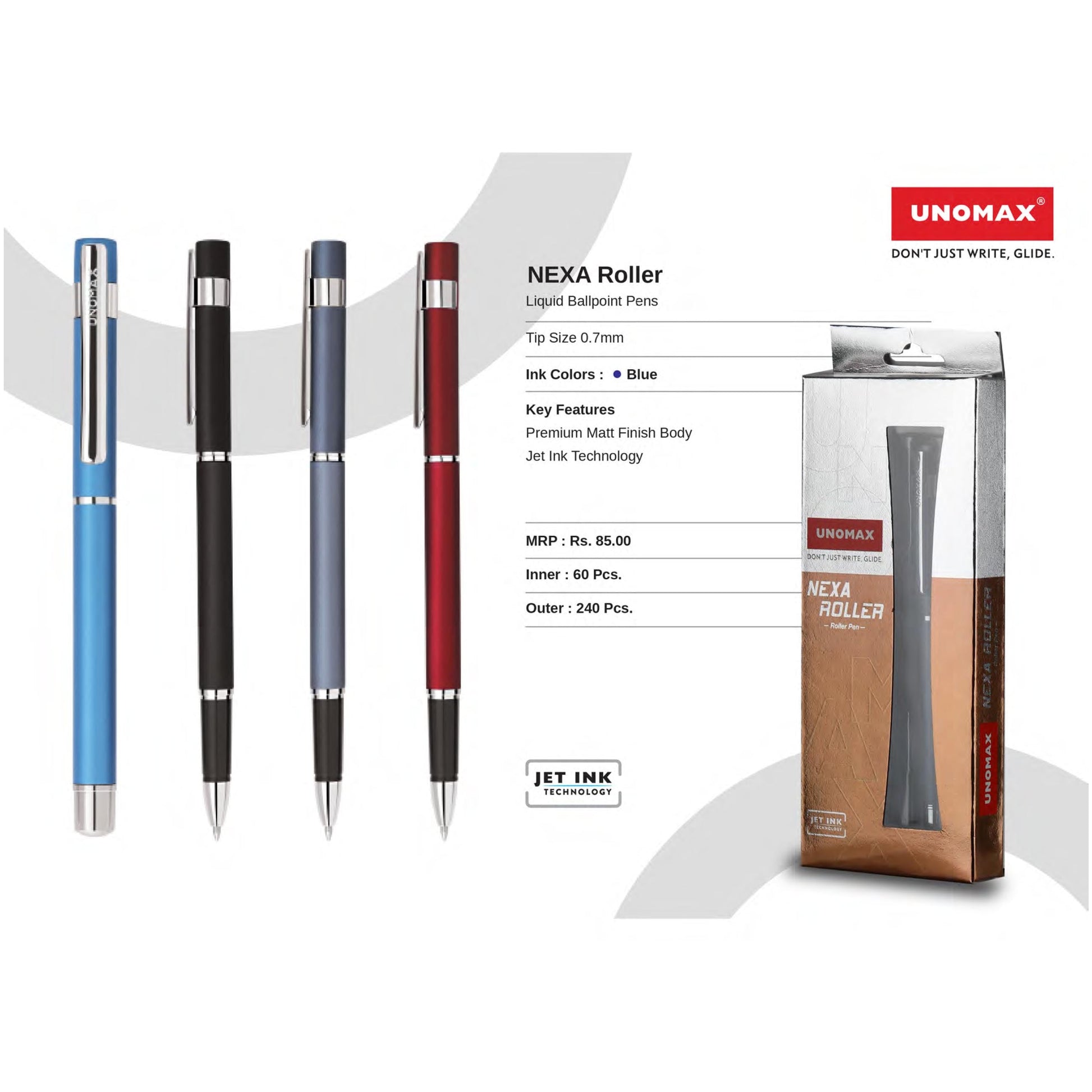 Unomax Nexa Roller Liquid Ball Pens MARSH Corporate gifts