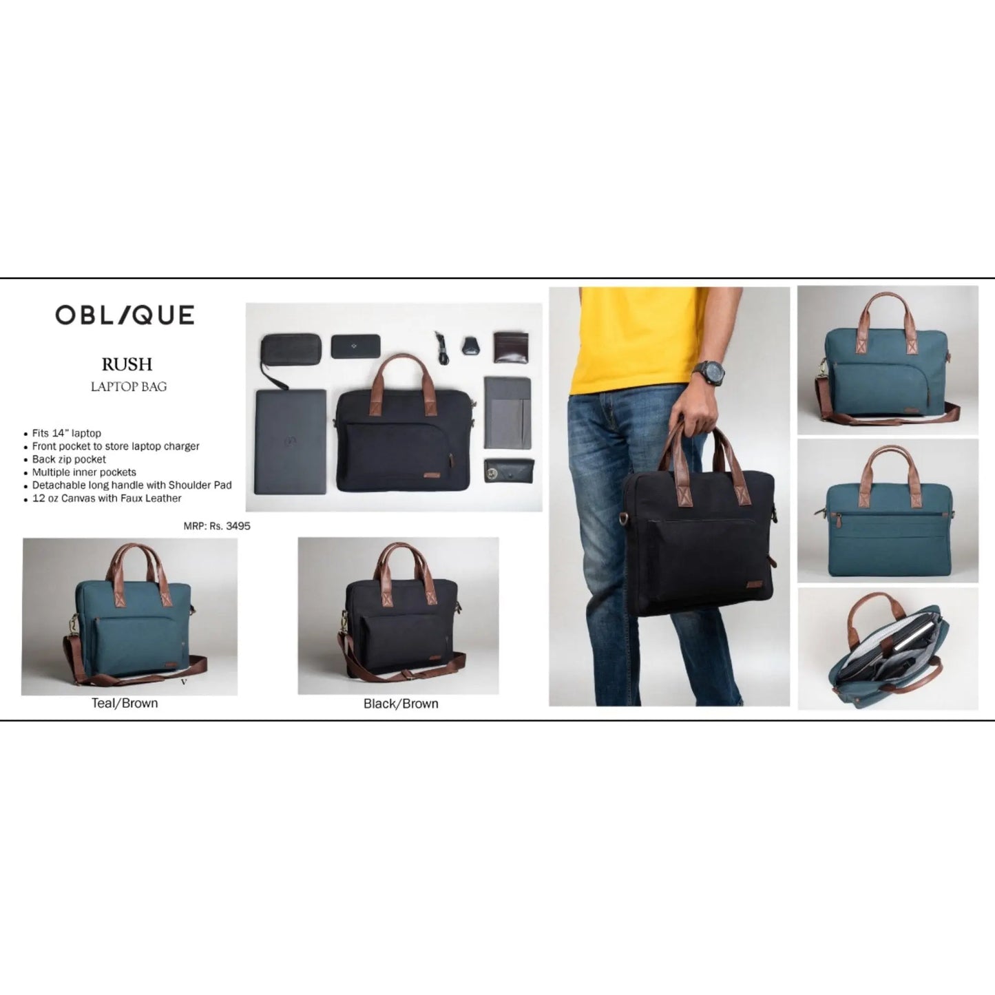 Oblique Rush Laptop Messenger Bag MARSH Corporate gifts