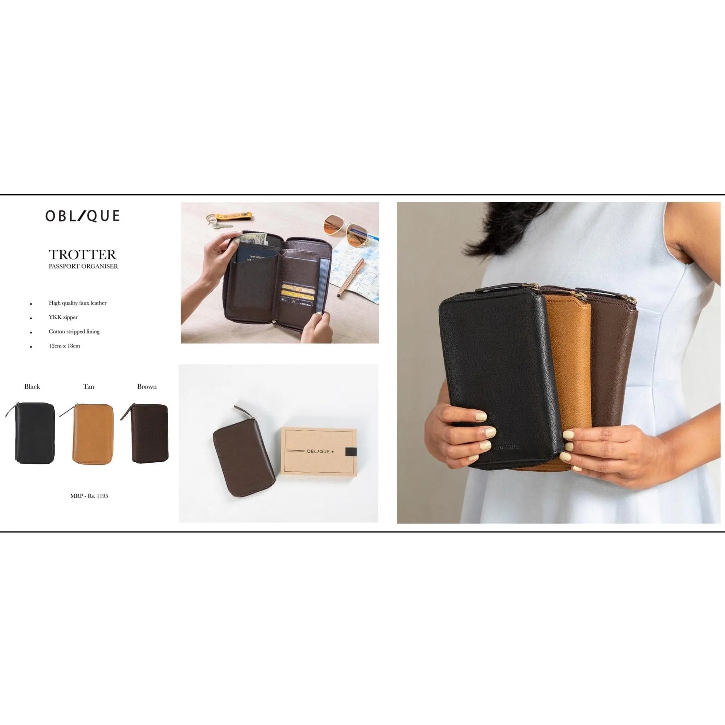 Oblique Trotter Passport Organizer MARSH Corporate gifts