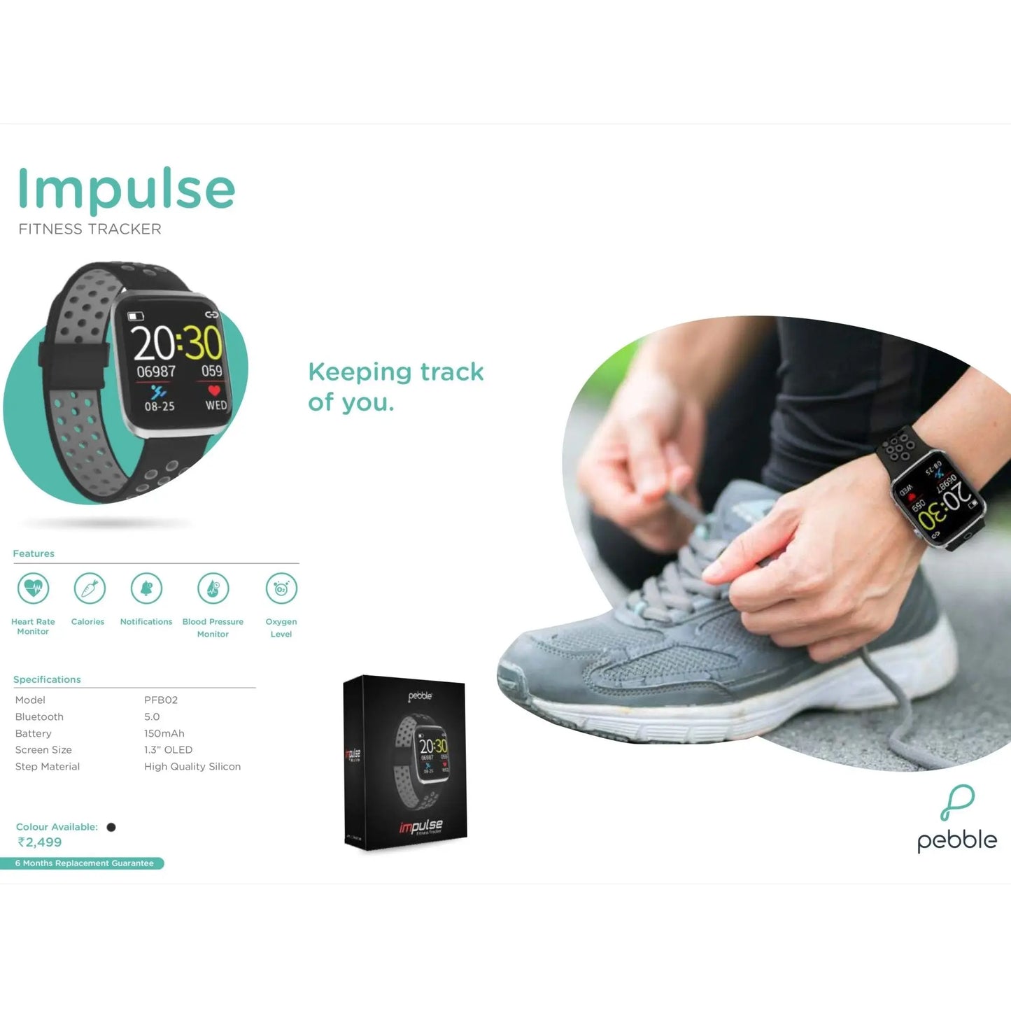 Pebble Impulse Fitness Tracker MARSH Corporate gifts