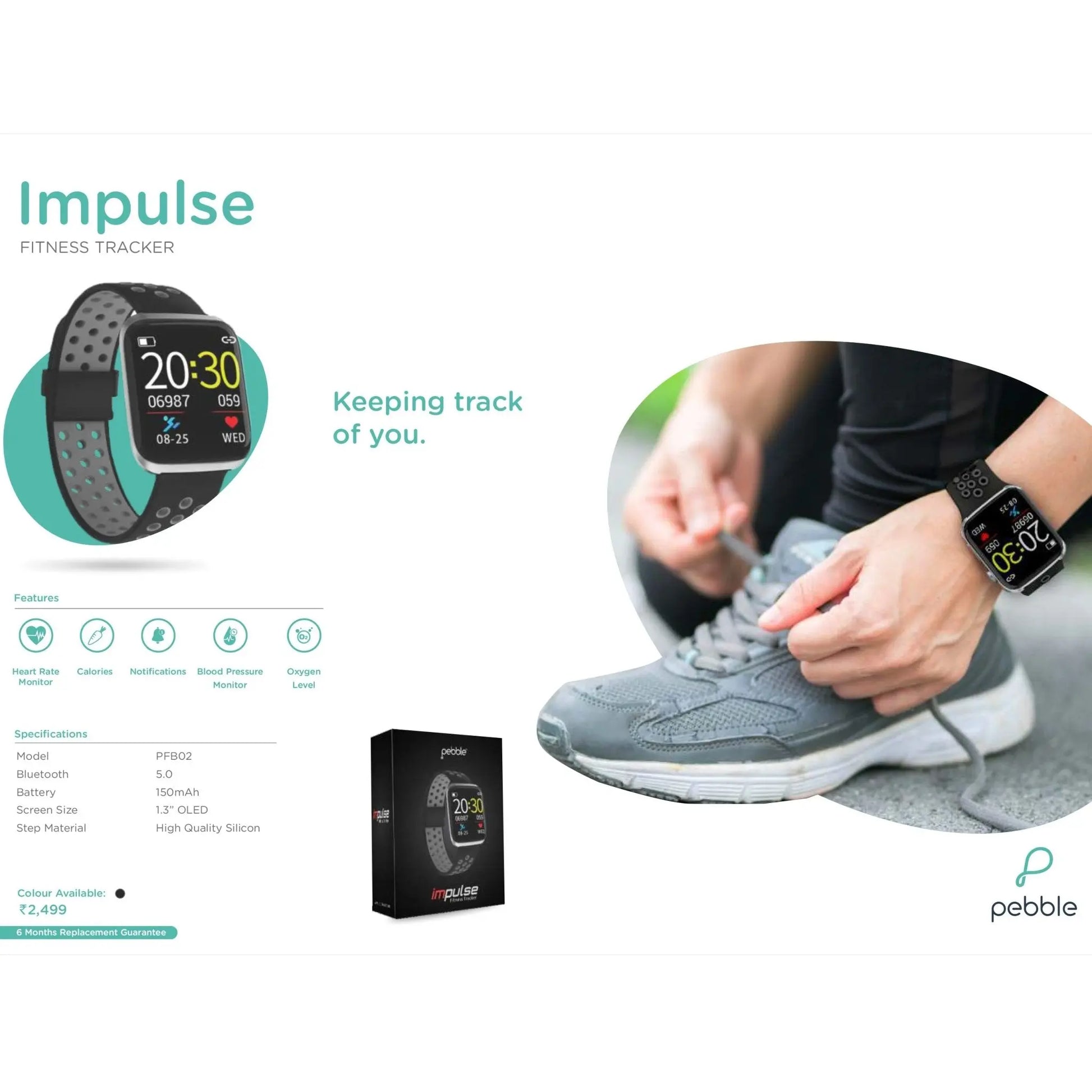 Pebble Impulse Fitness Tracker MARSH Corporate gifts