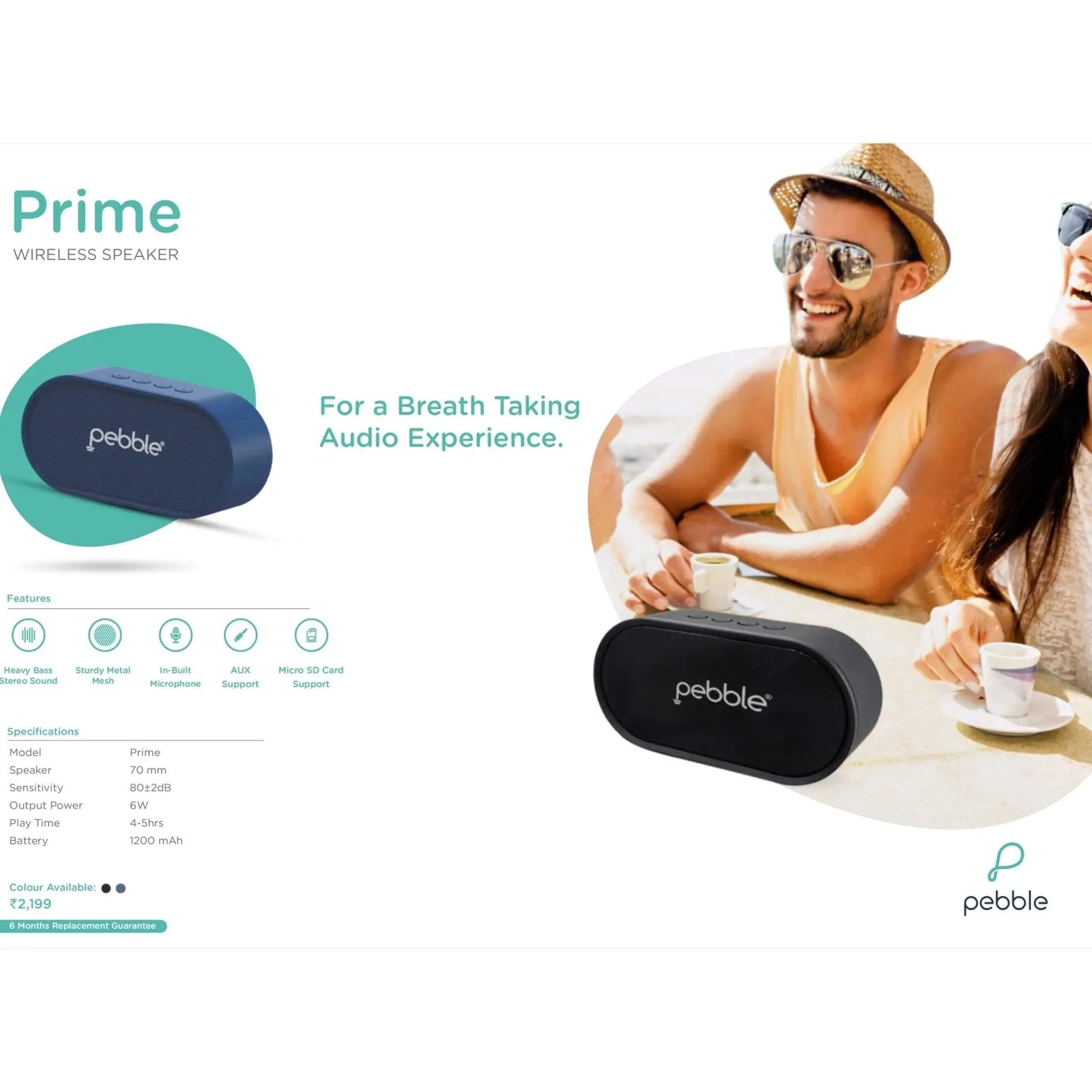 Pebble Prime Wireless Speaker MARSH Corporate gifts