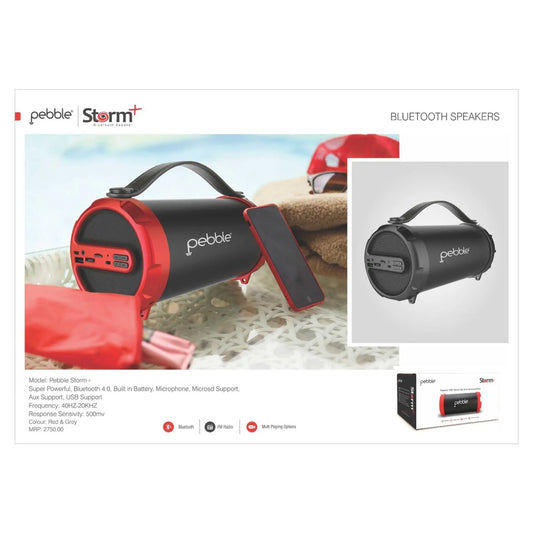 Pebble Storm+ Bluetooth Speaker MARSH Stationery