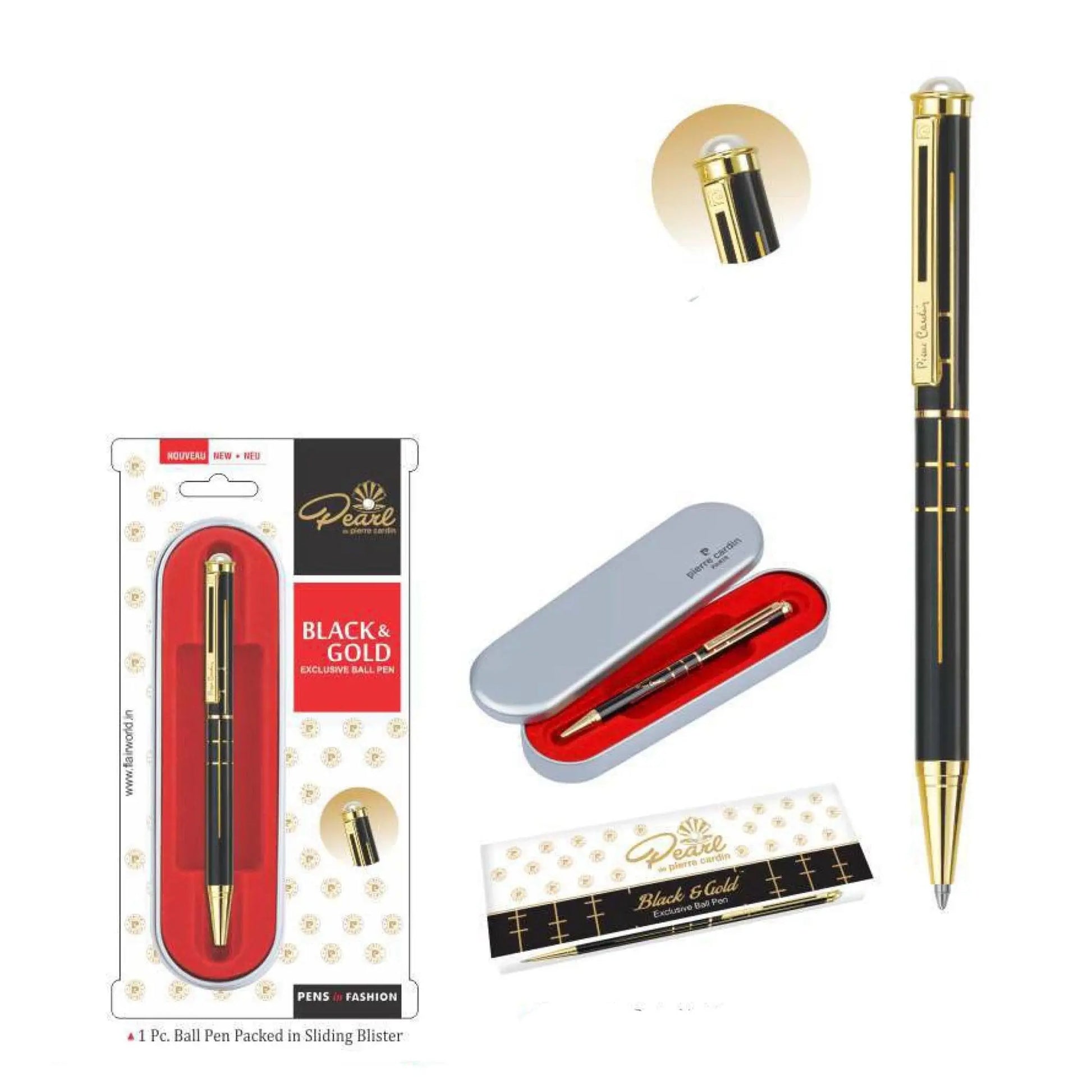 Pierre Cardin Balck & Gold Exclusive Ball Pen MARSH Corporate gifts