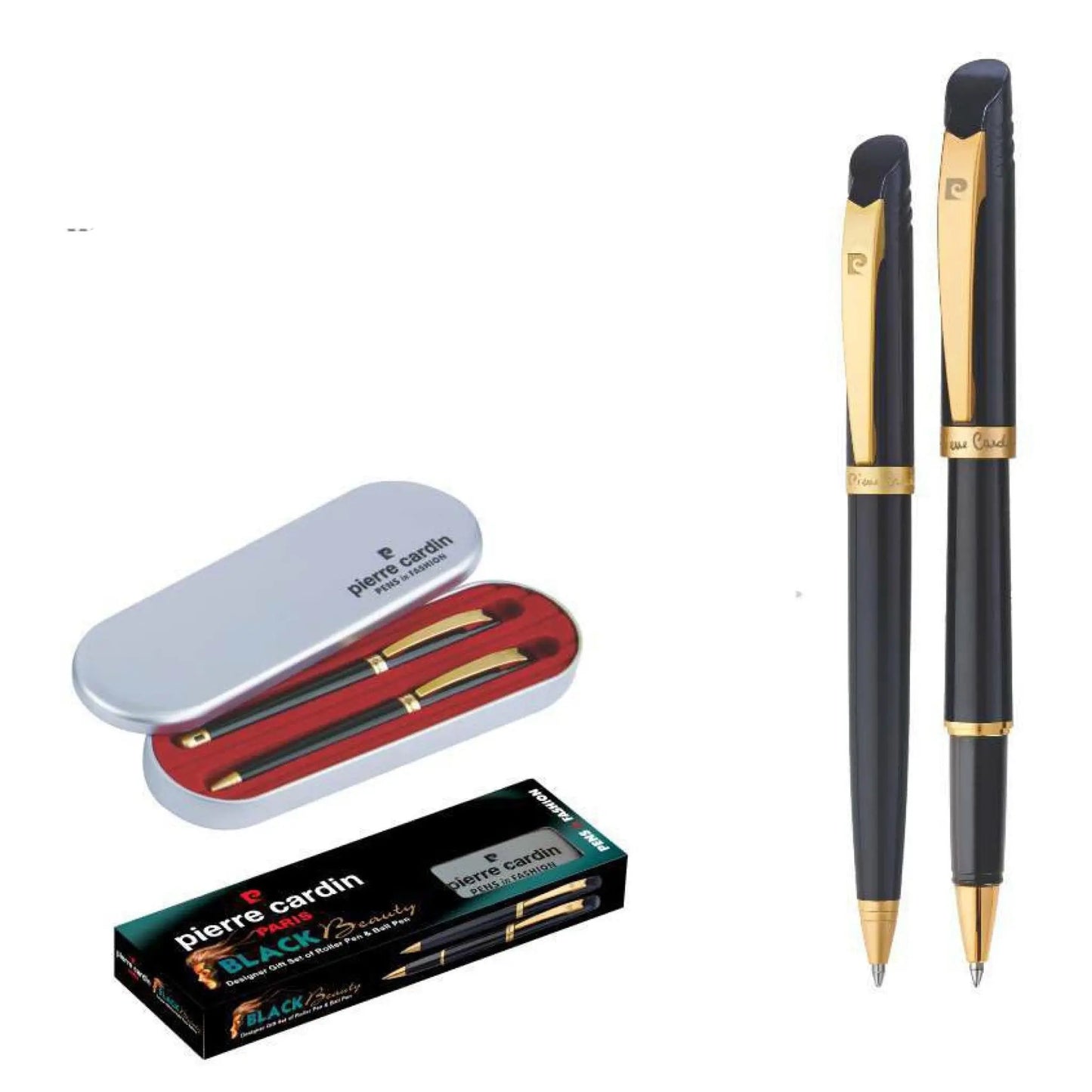 Pierre Cardin Black Beauty Set of Roller Pen & Ball Pen MARSH Corporate gifts