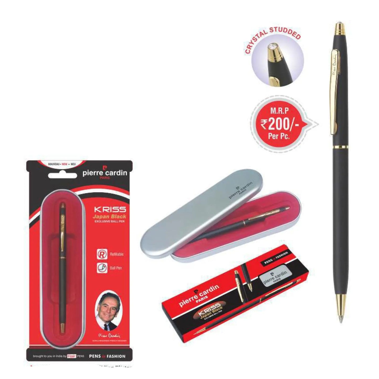 Pierre Cardin Kriss Japan Black Exclusive Ball Pen MARSH Corporate gifts