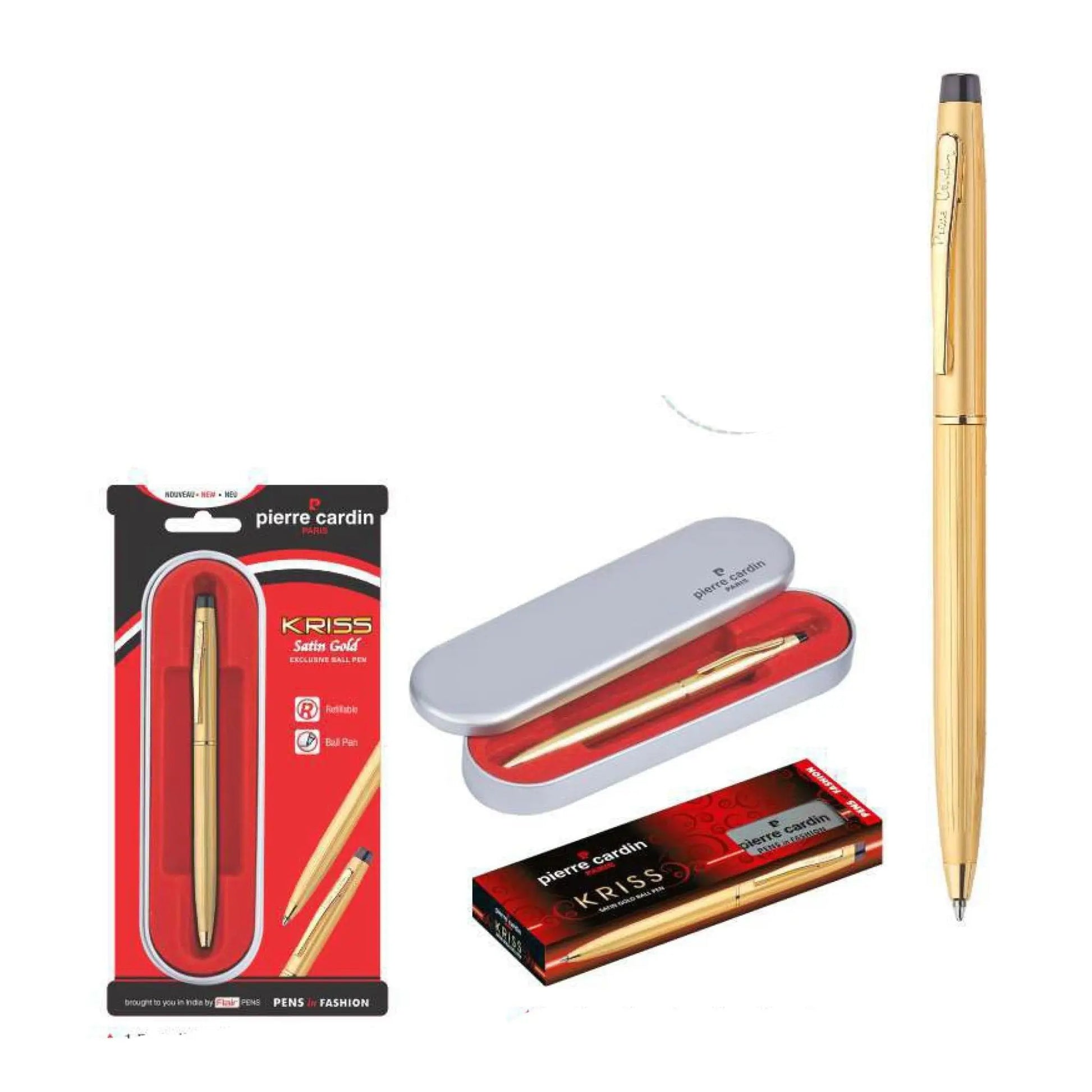 Pierre Cardin Kriss Satin Gold Ball Pen MARSH Corporate gifts