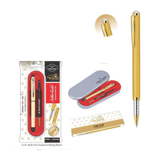 Pierre Cardin Satin Gold Exclusive Roller Pen MARSH Corporate gifts