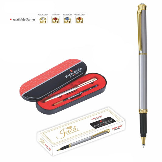 Pierre Cardin White Gold Roller Pen MARSH Corporate gifts
