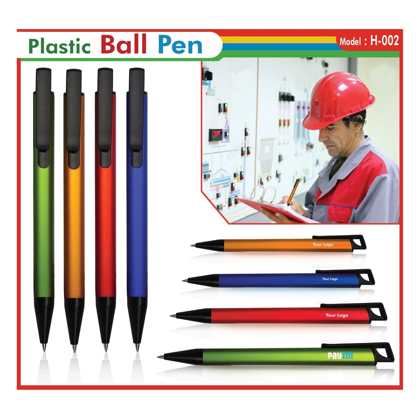 Plastic Ball Pen H-002
