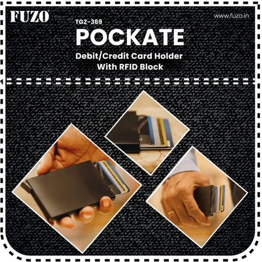 Pockate Credit Card Holder with RFID Block - TGZ-369 MARSH Corporate gifts