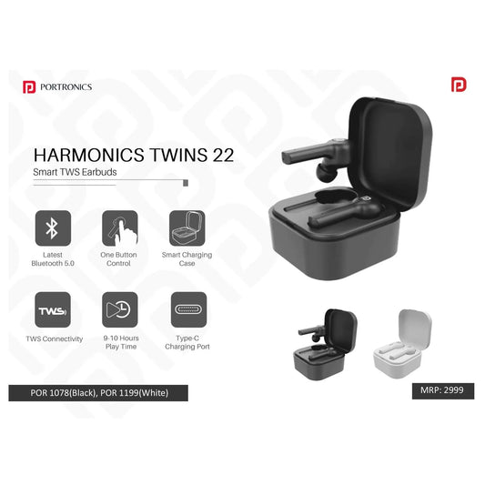 Portronics  Smart TWS Earpods - POR 1078/1199 MARSH Corporate gifts