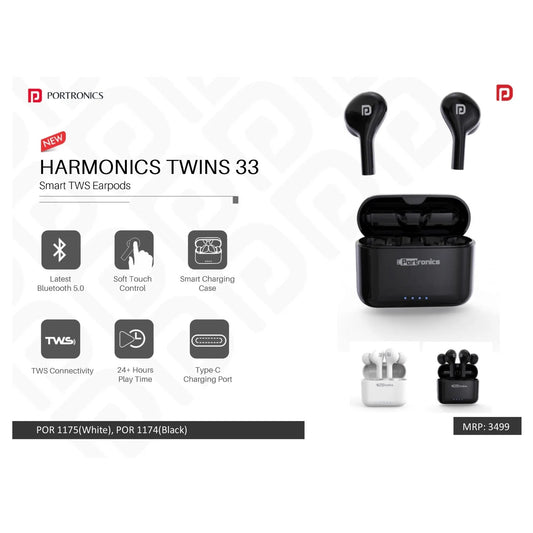 Portronics  Smart TWS Earpods - POR 1175/1174 MARSH Corporate gifts