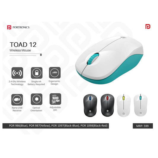 Portronics Wireless Optical Mouse - POR 986/987/1097/1098 MARSH Corporate gifts
