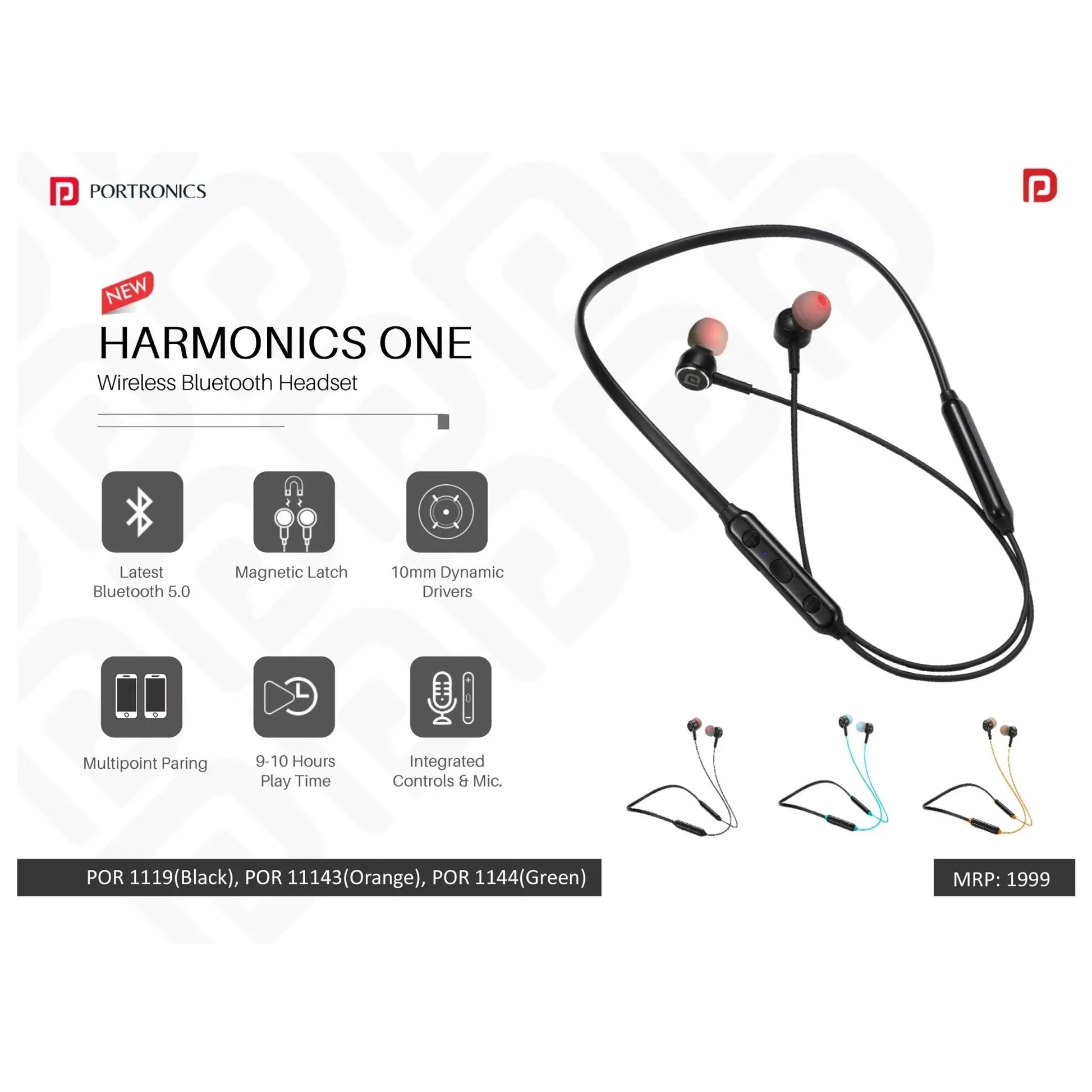 Portronics  Wireless Sports Headset - POR 1119/11143/1144 MARSH Corporate gifts