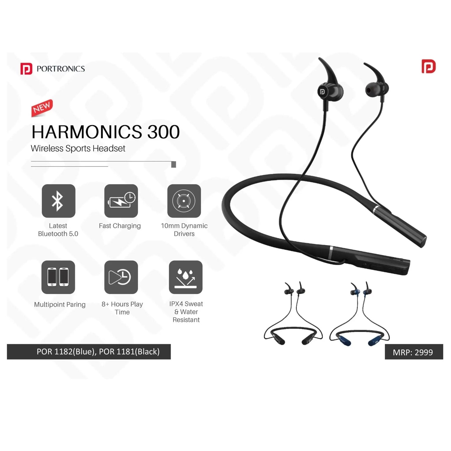 Portronics Wireless Sports Headset - POR 1182/1181 MARSH Corporate gifts
