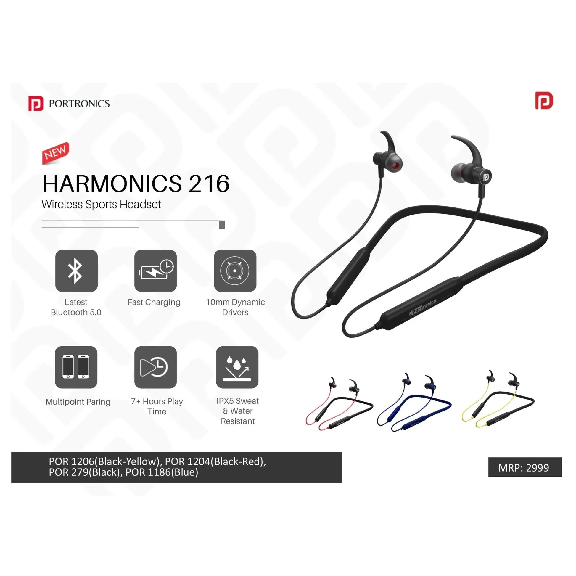 Portronics Wireless Sports Headset - POR 1206/1204/279/1186 MARSH Corporate gifts