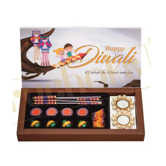 Premium Diwali Cracker box + 2 Candle - P2+2 MARSH Stationery