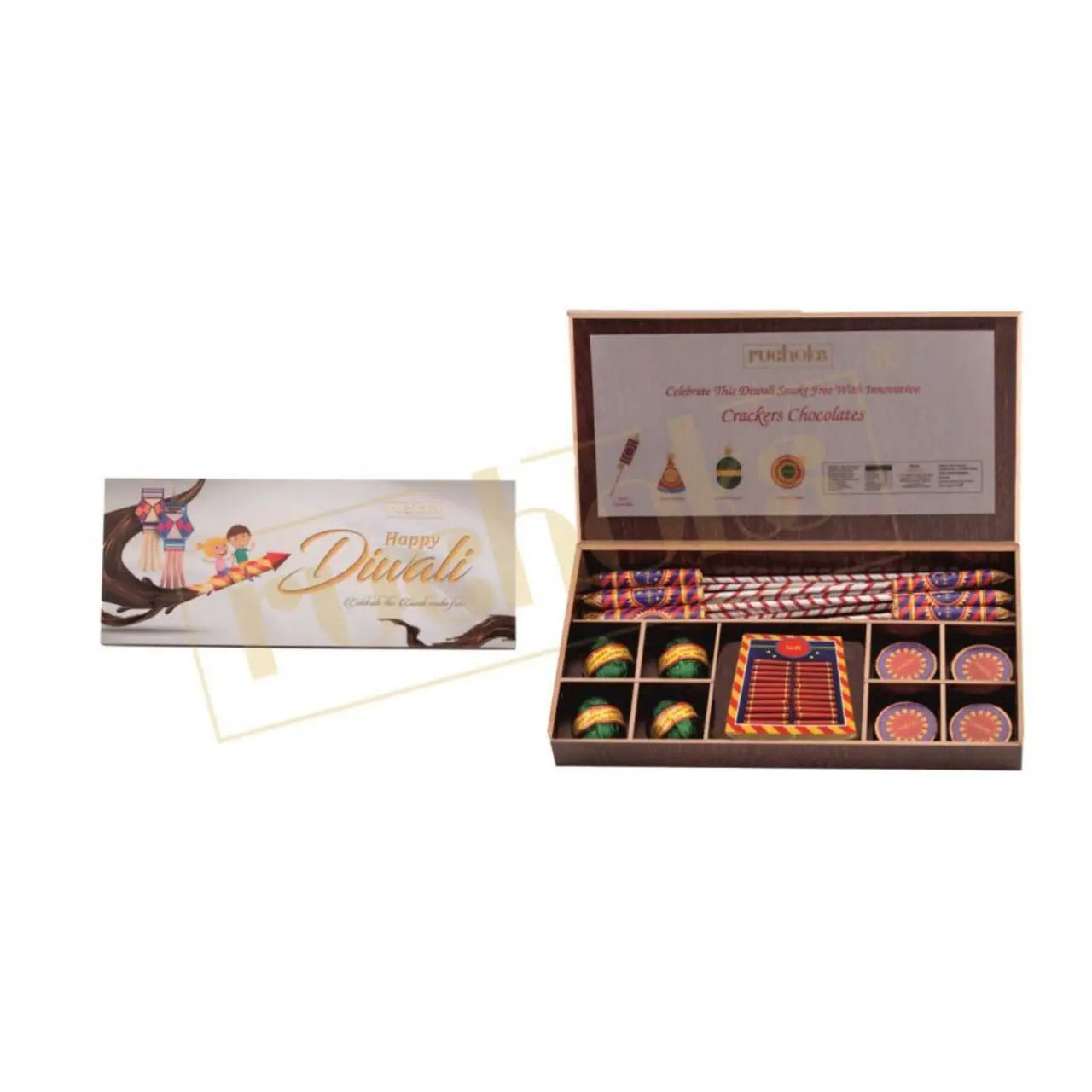 Premium Diwali Cracker in wooden box - W3 MARSH Stationery