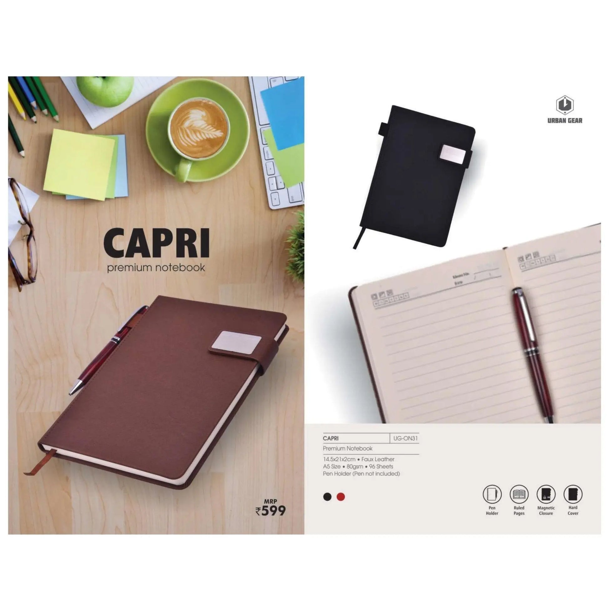 Premium Executive Note Book - UG-ON31 MARSH Corporate gifts