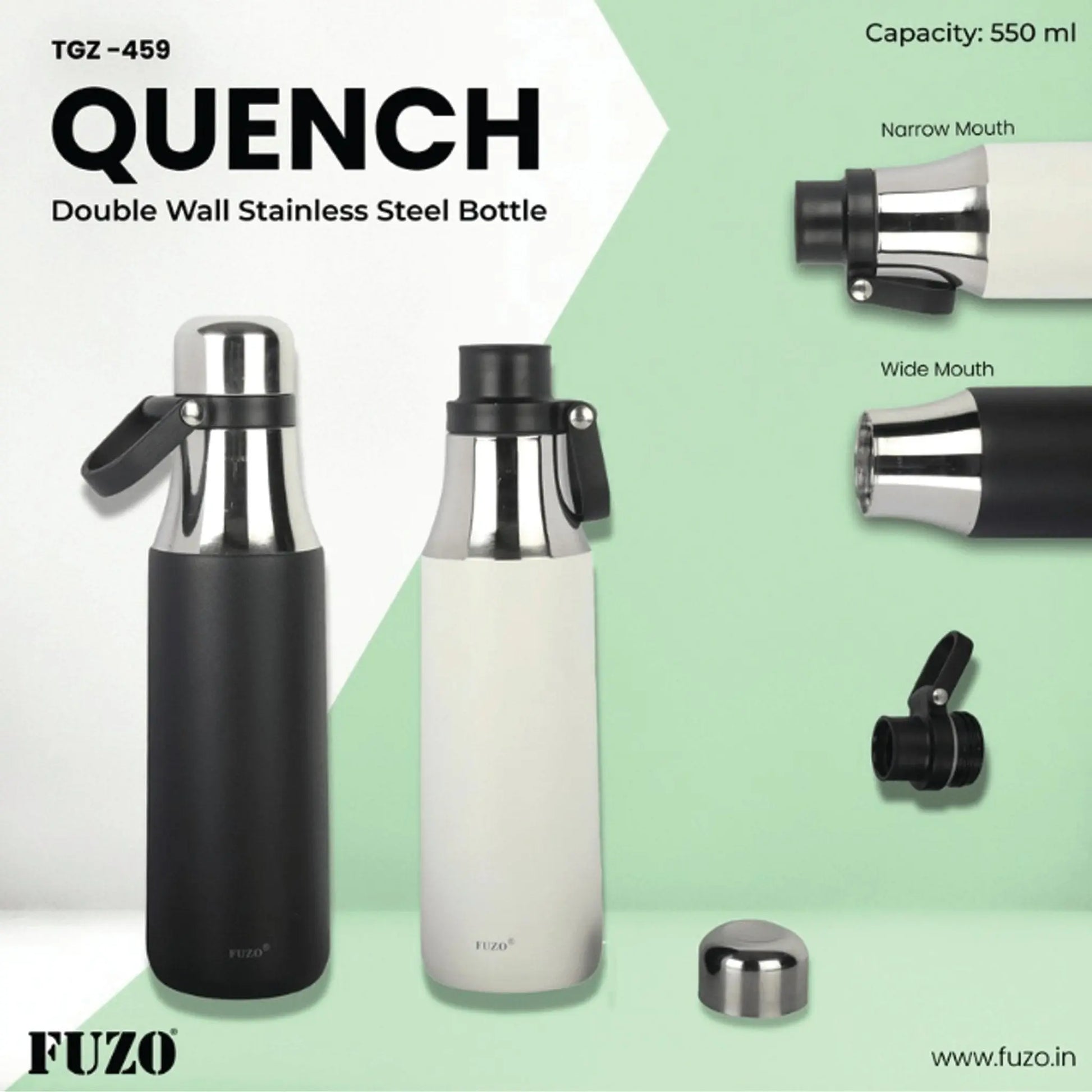 Quench Double Wall Stainless Steel Bottle - 550 ml - TGZ-459 MARSH Corporate gifts
