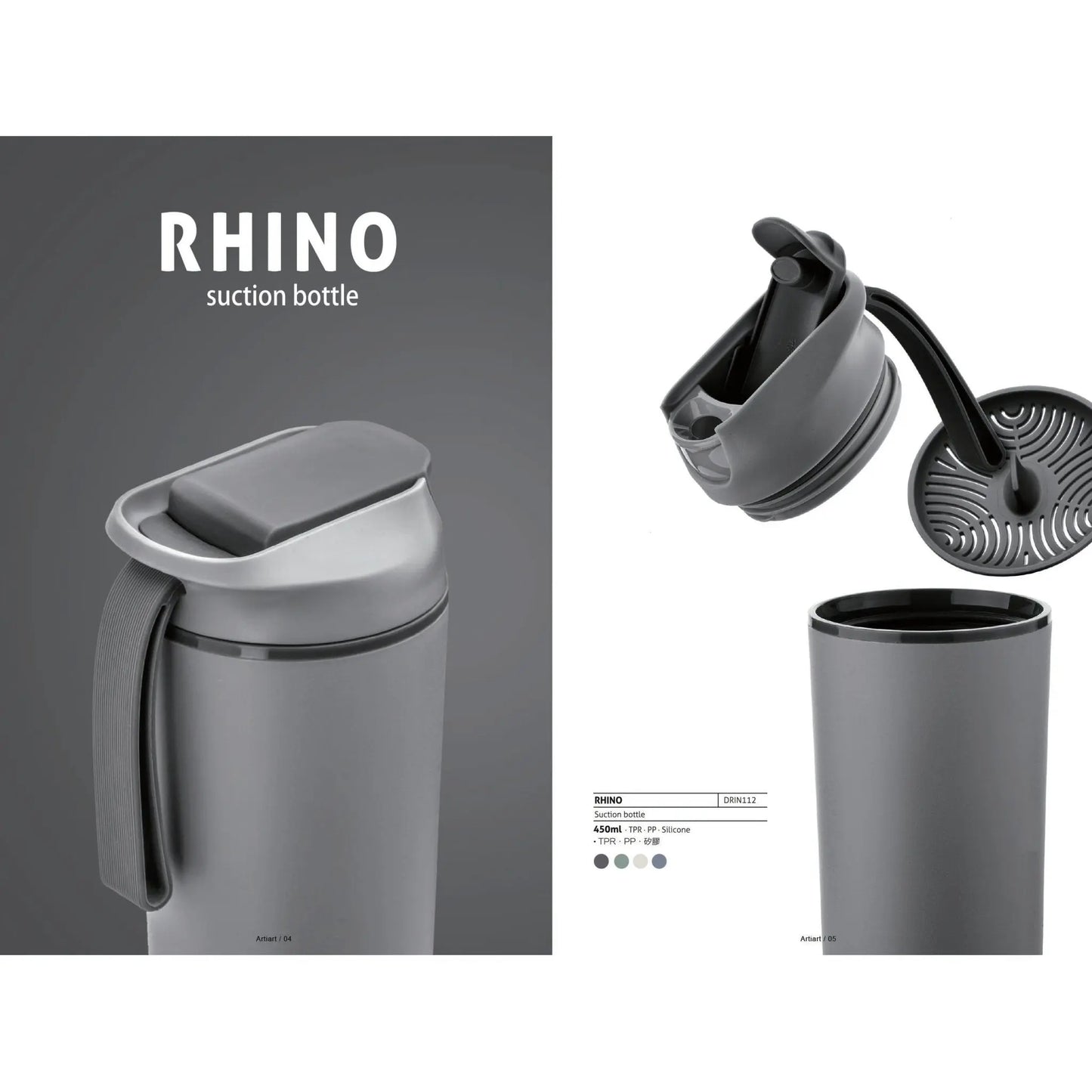 RHINO SUCTION BOTTLE  - DRIN112 MARSH Corporate gifts