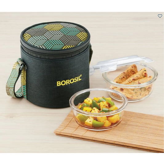 Round Microwavable Glass Lunch Box (Foodluck Olive) - ICYCSOS400V MARSH Corporate gifts