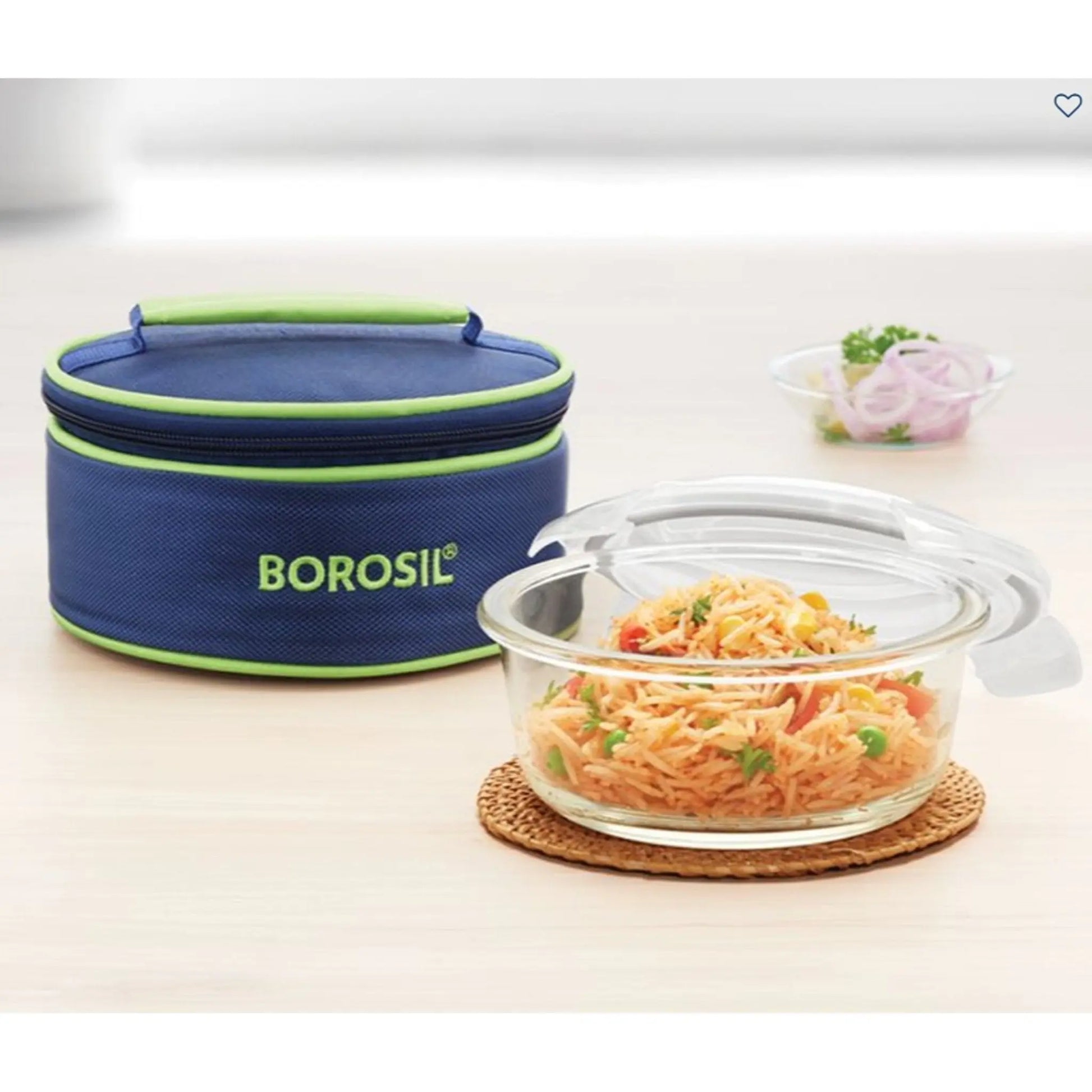 Round Microwavable Glass Lunch Box - IYTFRD620PC MARSH Corporate gifts