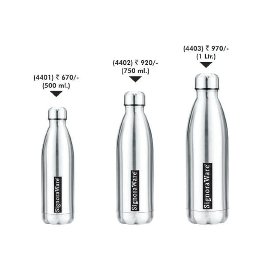 Signora Ware Aqualene Vaccum  Steel Cola Bottle MARSH Corporate gifts
