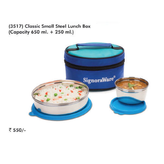 Signora Ware Classic Small Steel Lunch Box - 3517 MARSH Corporate gifts