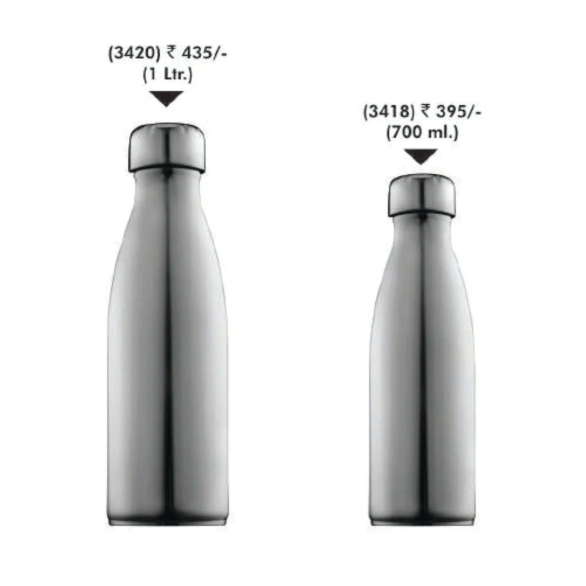 Signora Ware Cola Steel Water Bottle Mirror Finish - 3420/3418 MARSH Corporate gifts
